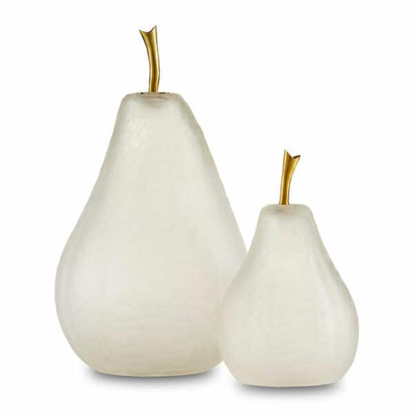 Glass Pear (Set of 2) 1 - Interiology Design Co.