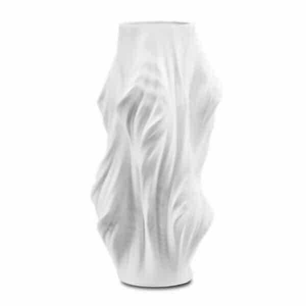 Yin Large White Vase 1 - Interiology Design Co.
