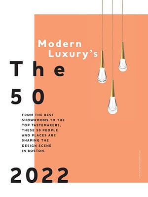 Orange graphic with three hanging pendant lights and text: 
